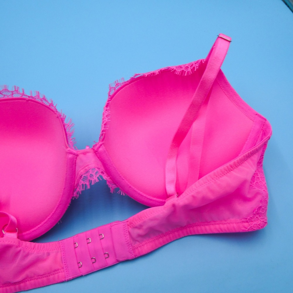 Victoria's Secret Bra Womens Size 38C Dream Angels Pink Lace Nylon Lingerie - Picture 7 of 8